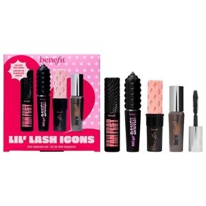BNIB Benefit βLil Lash Icons Mini Mascara Set (4 Mascaras + Sample)